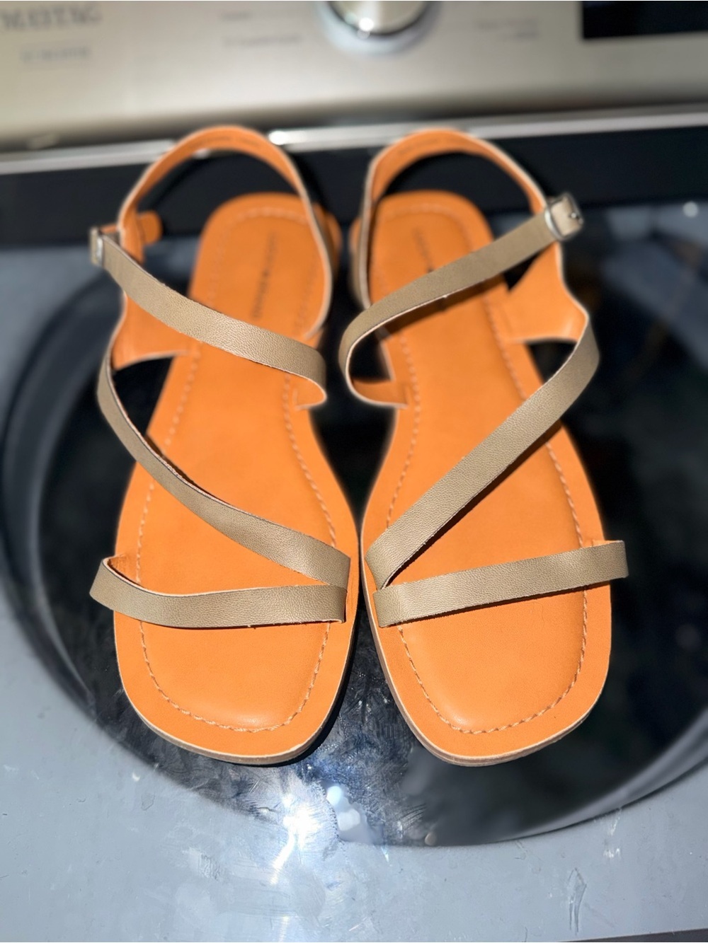Lucky Brand Strappy Sandals with Taupe Straps